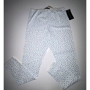 Harve Benard Vintage Y2K Blue Floral Thermal Long Underwear Pants NWT Sz Medium